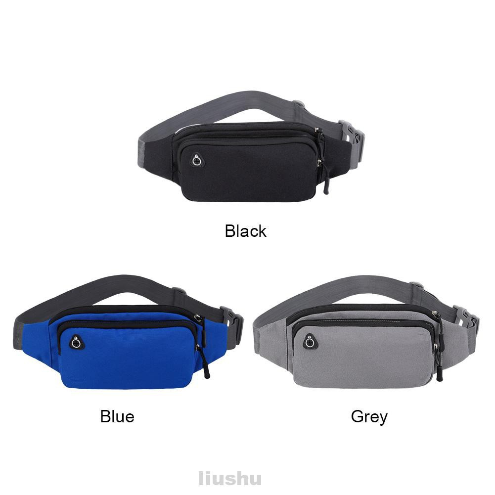 Men Women Traveling Camping Climbing Cycling Jogging Zipper Front Pocket Outdoor Sports Adjustable Belt Waist Bag