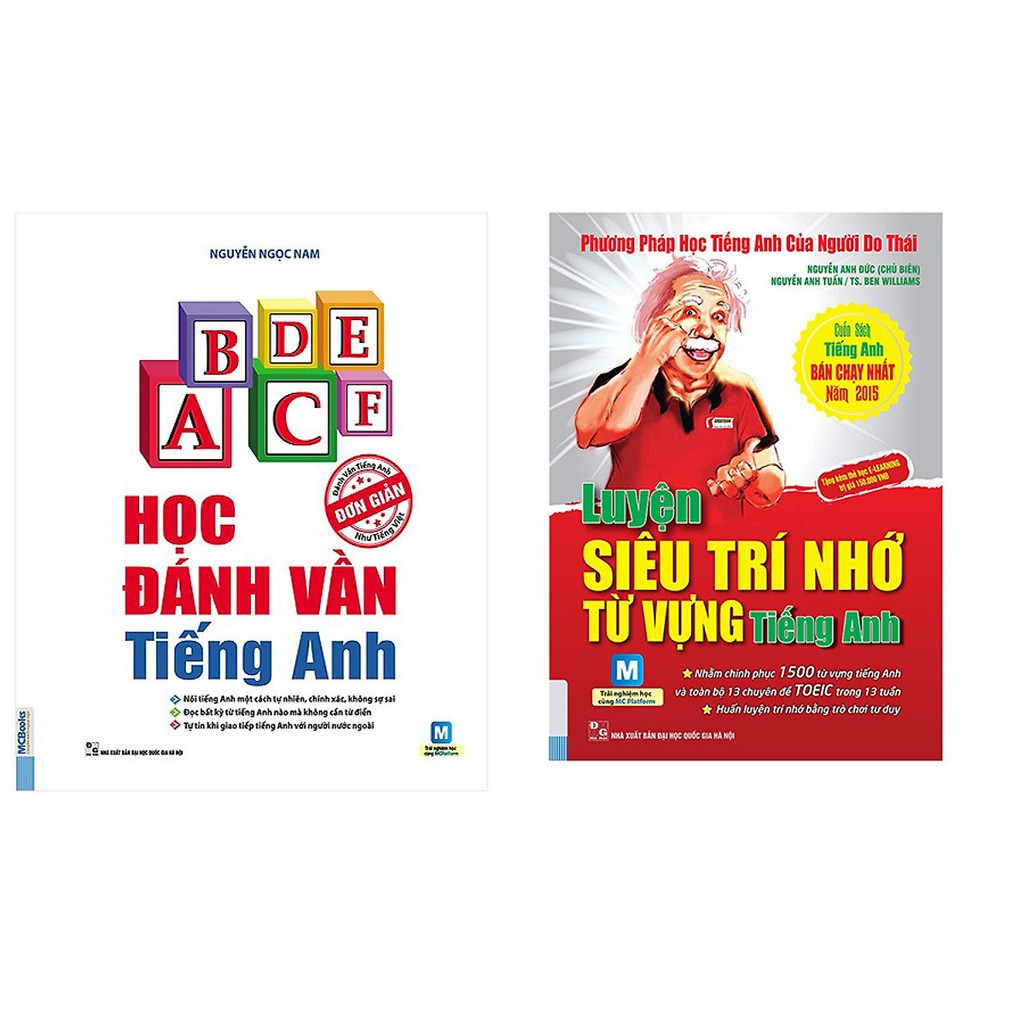 Sách - Combo học đánh vần tiếng anh và luyện siêu trí nhớ từ vựng nhớ từ vựng tiếng anh