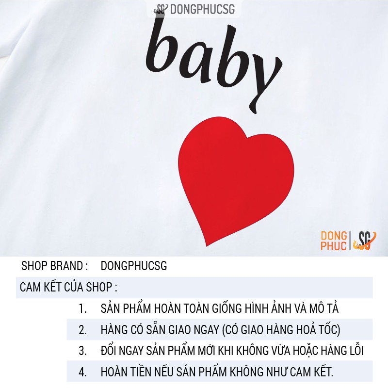 Áo thun gia đình ngộ nghĩnh đồ đồng phục gia đình 3/4/5 người thun mềm mịn màu trắng GD310T DONGPHUCSG