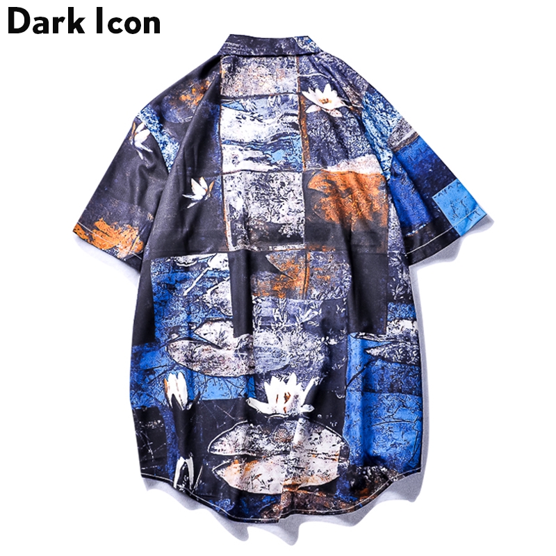 Áo sơ mi nam tay ngắn kiểu dáng retro thời trang phong cách | BigBuy360 - bigbuy360.vn