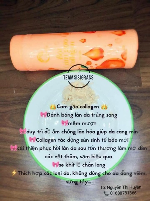 Bột cám gạo collagen