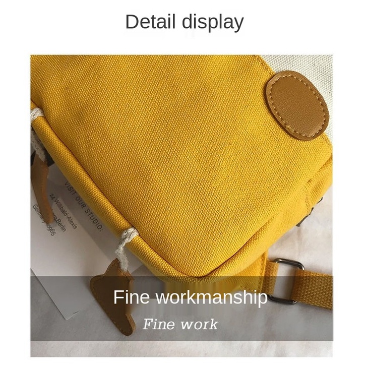 Ba lô vải Canvas Mini in họa tiết hoạt hình dễ thương cho bé mẫu giáo