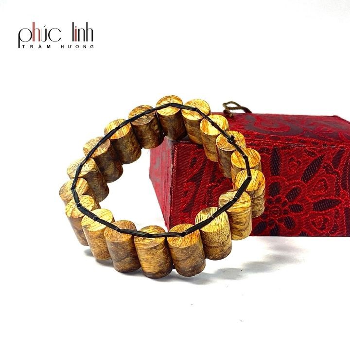 Vòng Tay Trầm Hương Kiểu Đồng Hồ PHÚC LINH