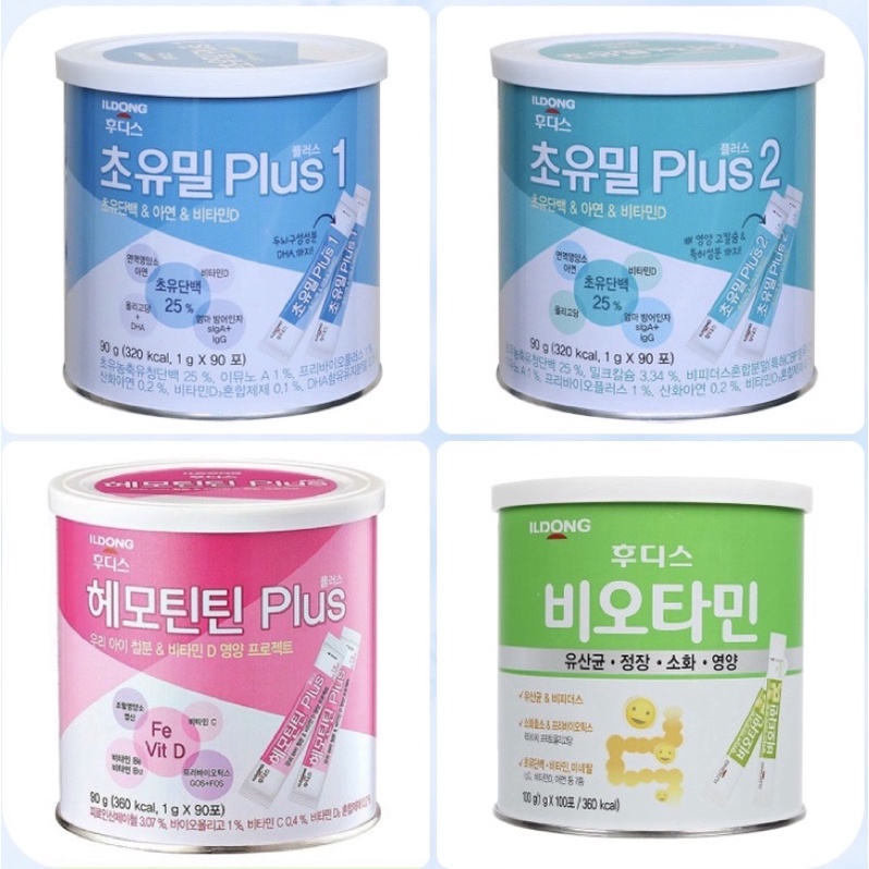 Sữa Non ildong Plus Số 1, Số 2, Men, Sắt Hàn Quốc Hộp 100g (date 09/2022)