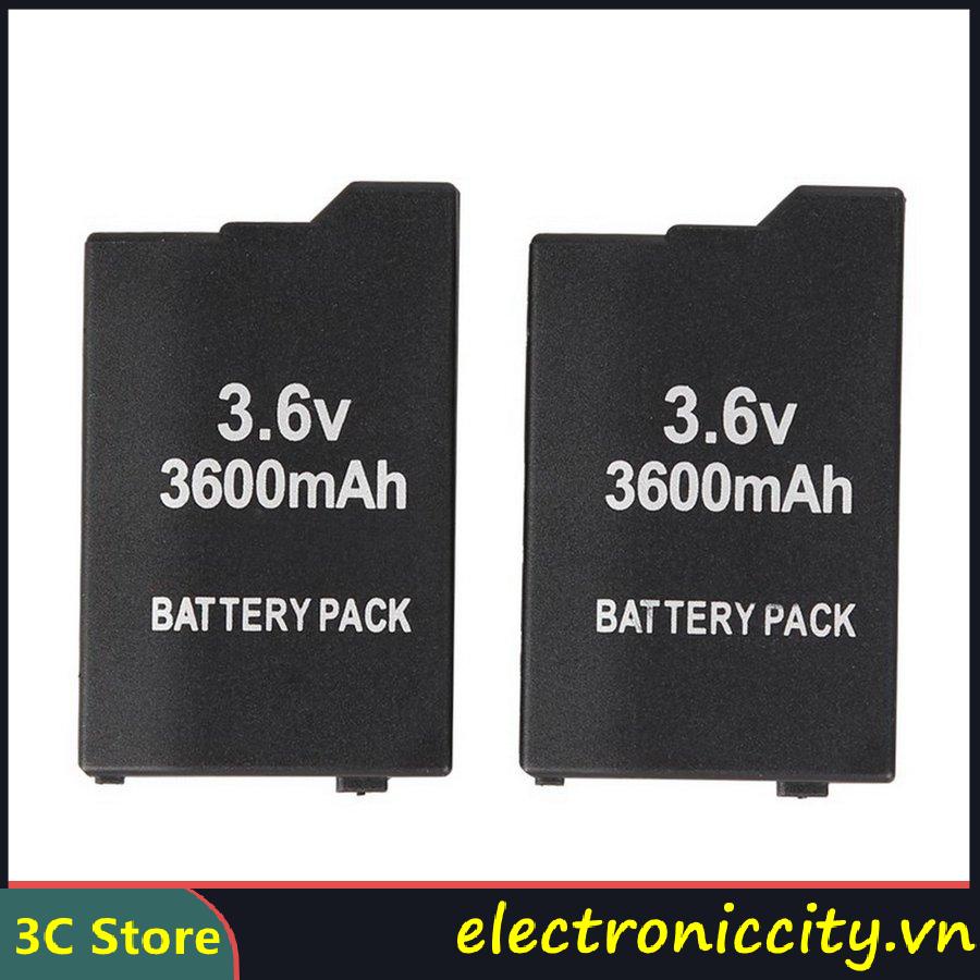 ⚡ELE⚡Pin cho PSP 1000 2000 3000 Cao Cấp Thay thế Bộ pin mở rộng mỏng thay thế Nắp cửa cho pin Psp 2000 3000