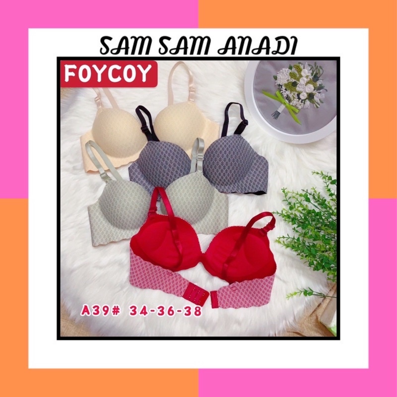 Áo lót kẻ caro quả trám mút 3p hàng su đúc không gọng nâng đẩy