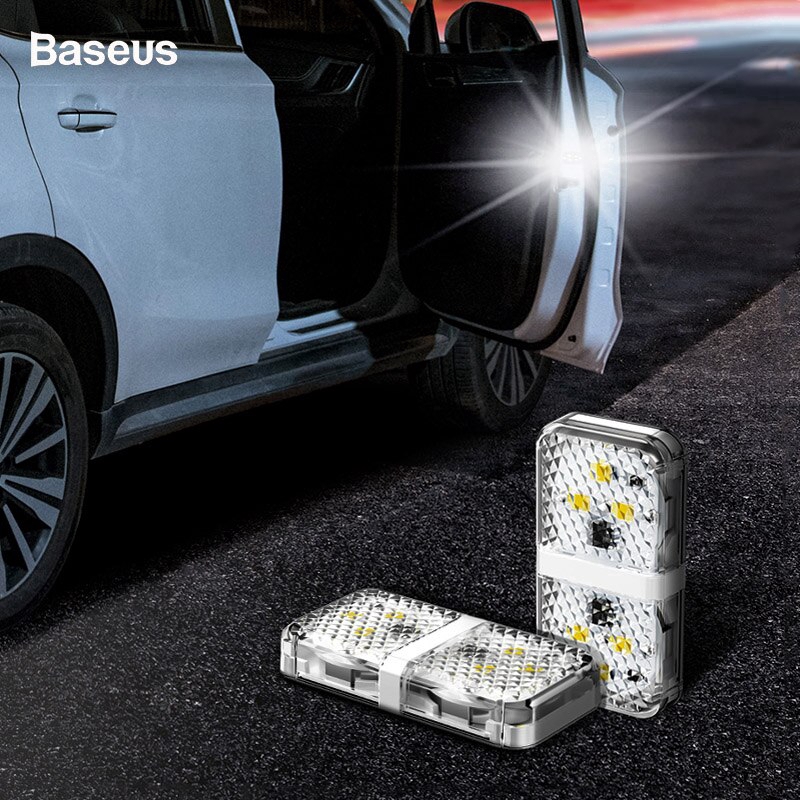 Set 2 Đèn Led Baseus 6 Bóng Chuyên Dụng Cho Xe Hơi