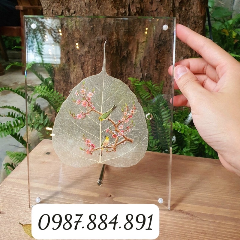 Khung ảnh mica nam châm kèm chân ốc để bàn ,khung tranh ảnh trang trí