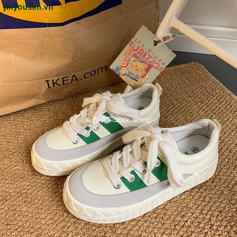 Giày thể thao vải canvas phong cách Hàn Quốc thời trang dành cho nữ