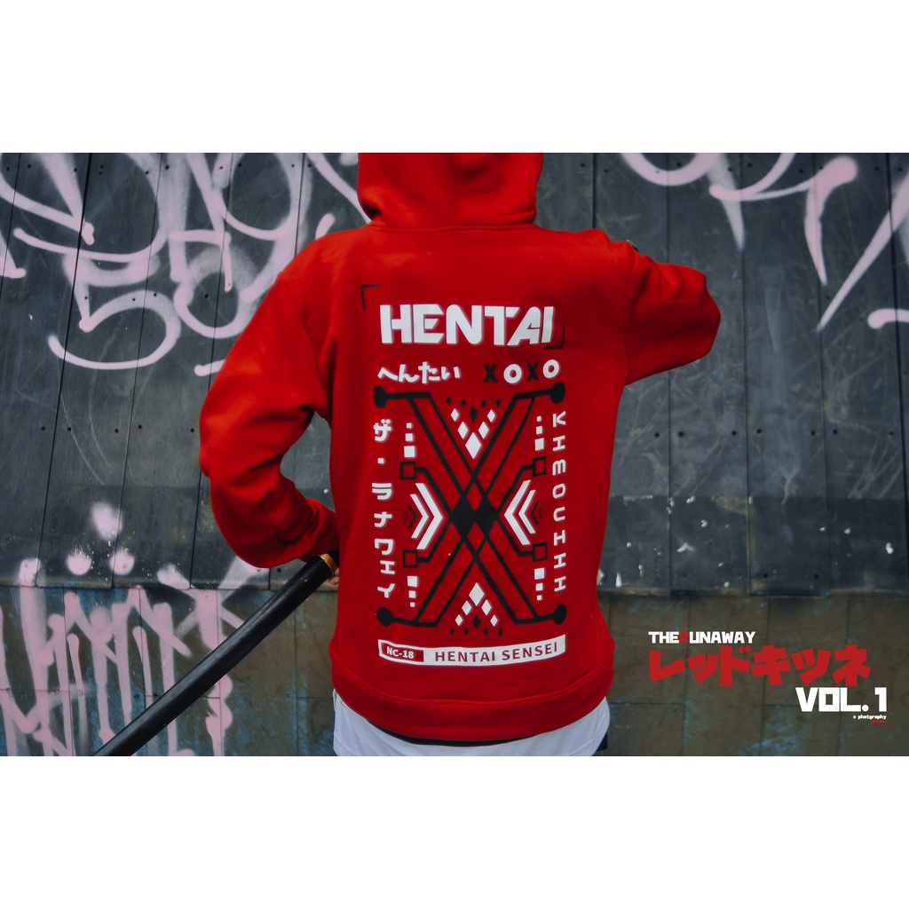 Áo Hoodie Urban Kitsune: Hentai Sensei Nỉ bông ngoại nhập by The Runaway
