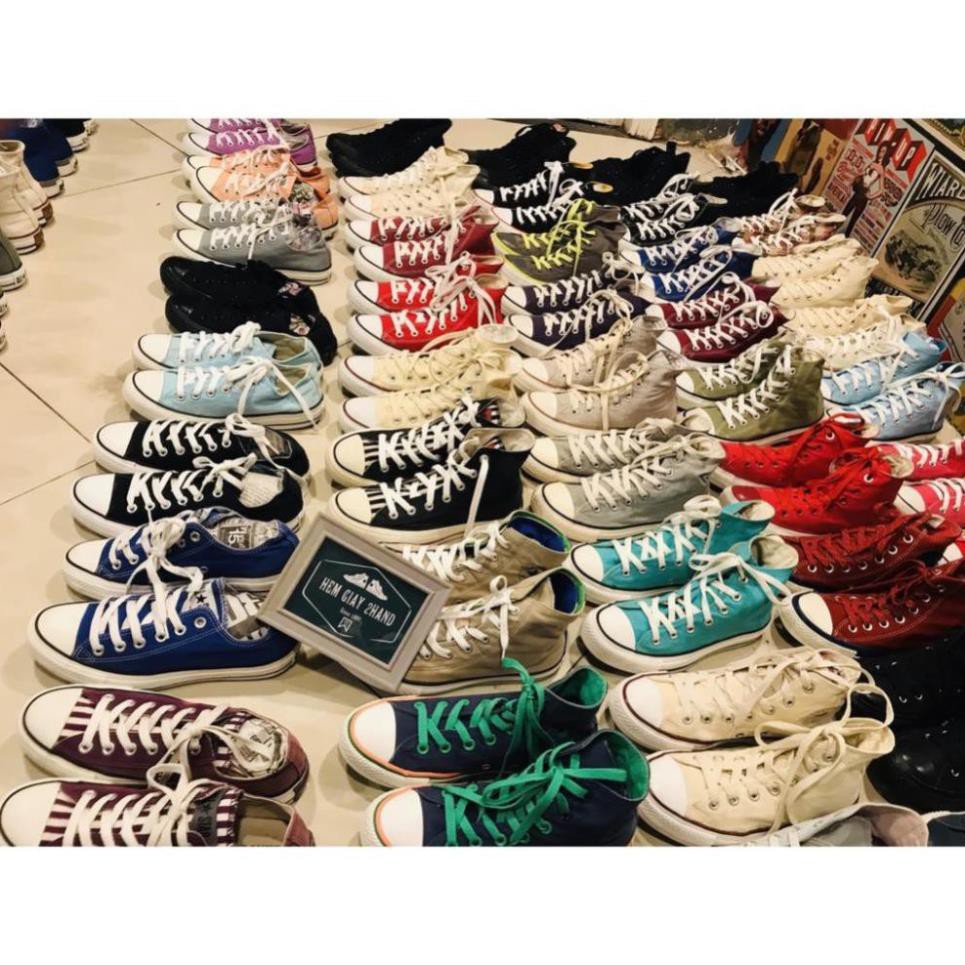 [Xả] GIÀY CONVERSE CLASSIC XÁM CỔ CAO SIZE 398/24cm (Real 100%/2Hand) [Sẵn Hàng] " : -sal11