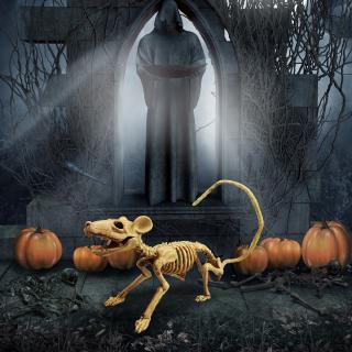 Mô hình xương dơi chuột xương dùng trang trí cho lễ hội Halloween chất lượng cao