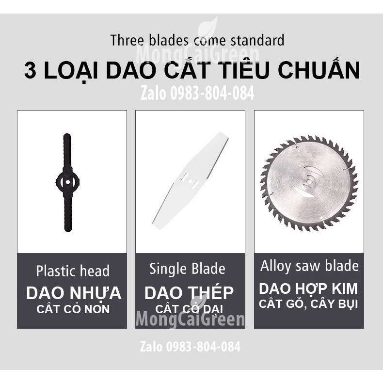 Máy cắt cỏ, tỉa cành cầm tay pin khủng 24v - công suất 1000w, Hàng nhập khẩu cao cấp