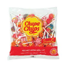 [Bịch 50 que] Kẹo mút Chupa Chups trái cây tặng cây cắm kẹo khi mua từ 2 gói trở lên