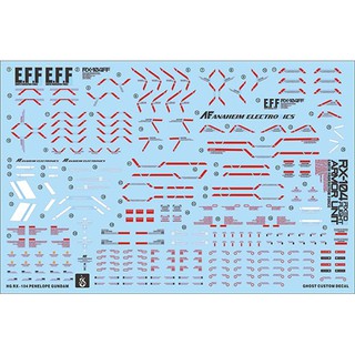 Decal nước cho mô hình lắp ráp HG Penelope Gundam / Xi Gundam