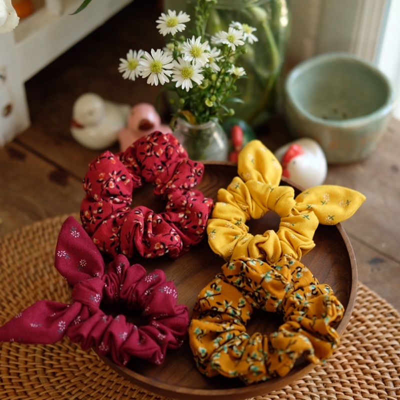 Scrunchies Set 99k ngẫu nhiên🍄🌿🪴🍂🍀
