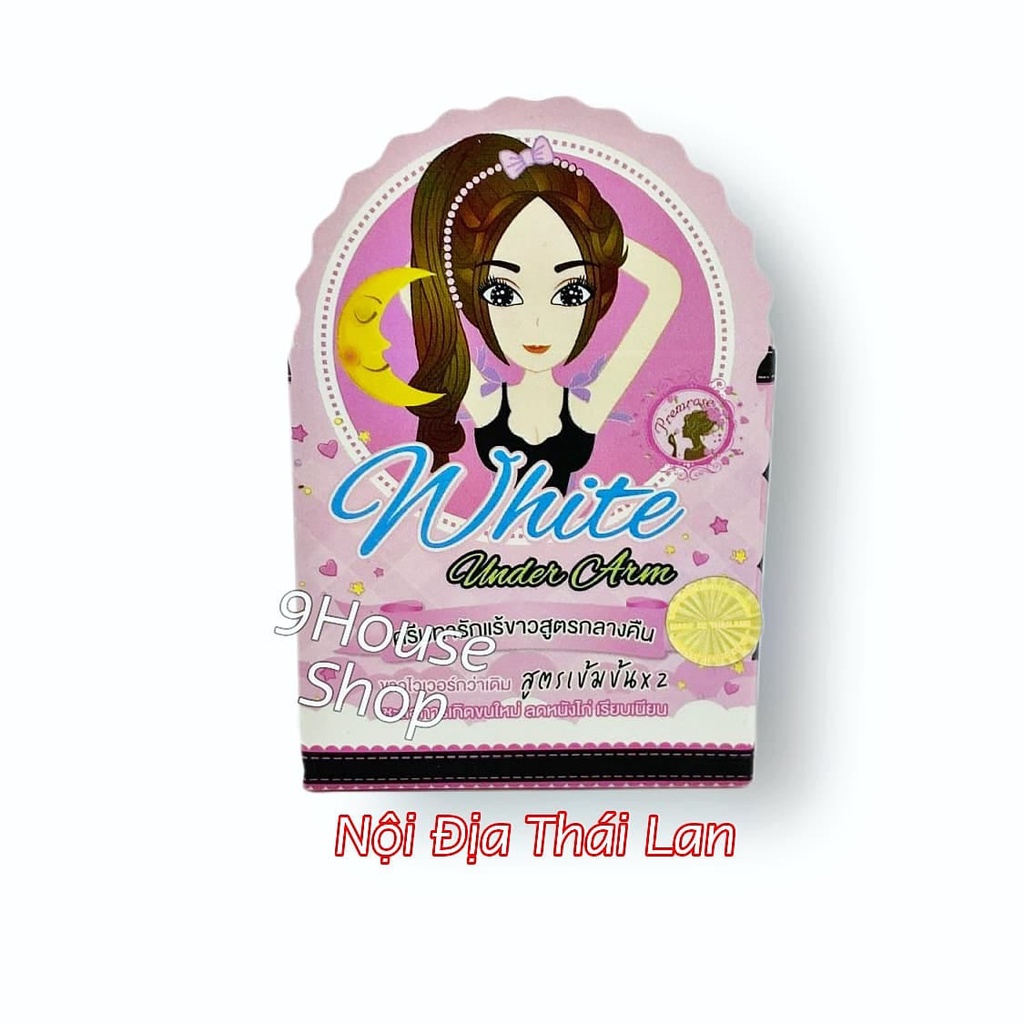 01 Hủ Kem dưỡng da nách ban đêm White Underarm Premrose Thái Lan 6gram