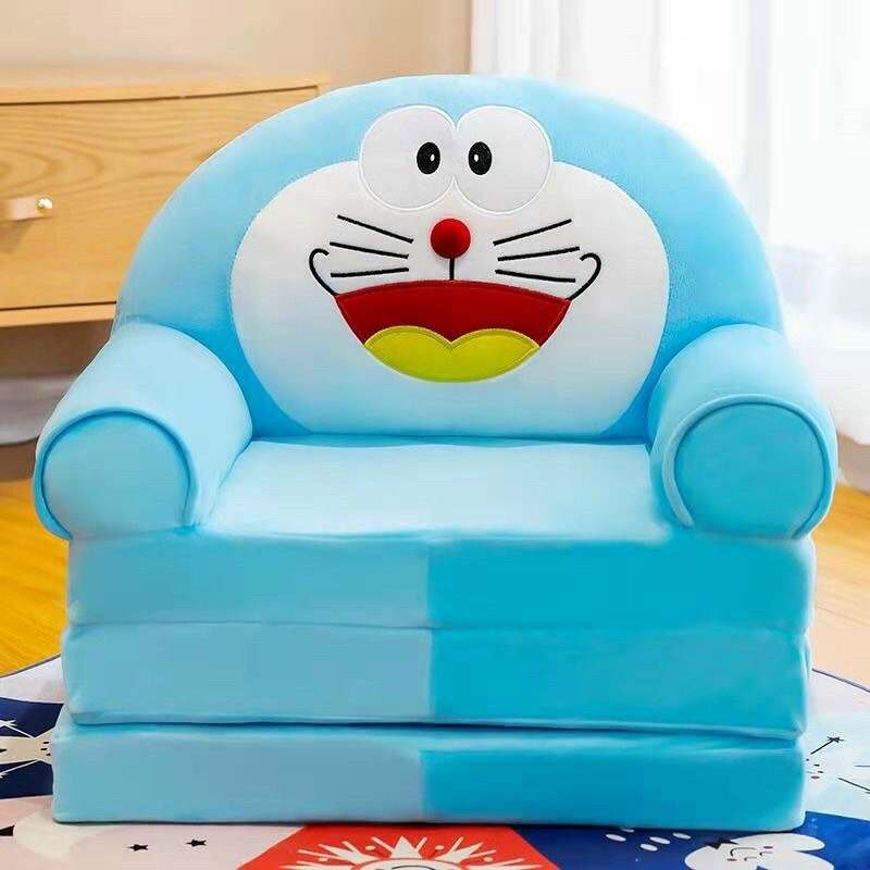 SOFA GIƯỜNG - GHẾ LƯỜI BÔNG CHO BÉ HÌNH THÚ - DOREMON SMILE