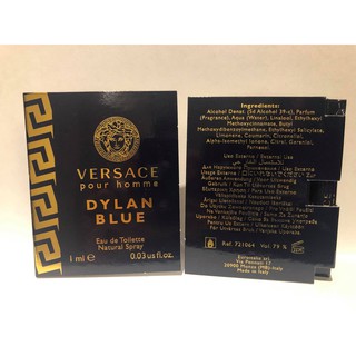 Nước hoa Versace Dylan Blue Pour homme [1ml] mẫu thử EDT