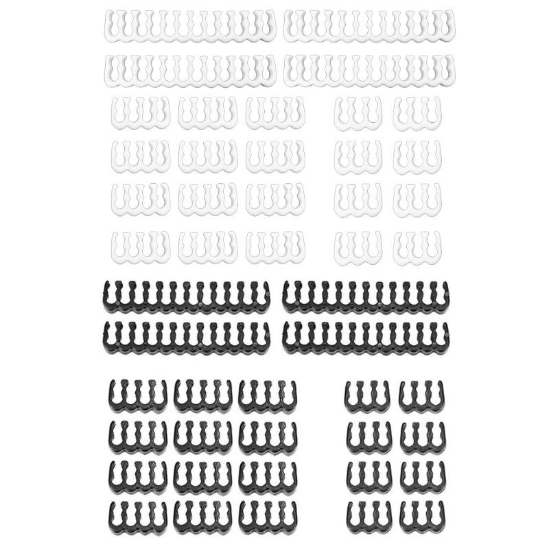 Bộ kẹp tổ chức dây 24 chân x 4 8 chân x 12 6 chân x 8 PP cho tủ trang điểm 3.4mm