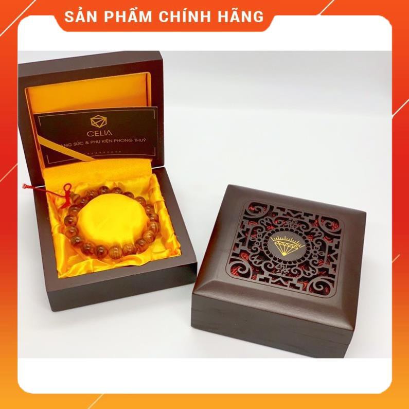 *giá tốt* Hộp gỗ đựng vòng trầm, vòng phong thuỷ size đại 12,5x12,5cm giá tốt