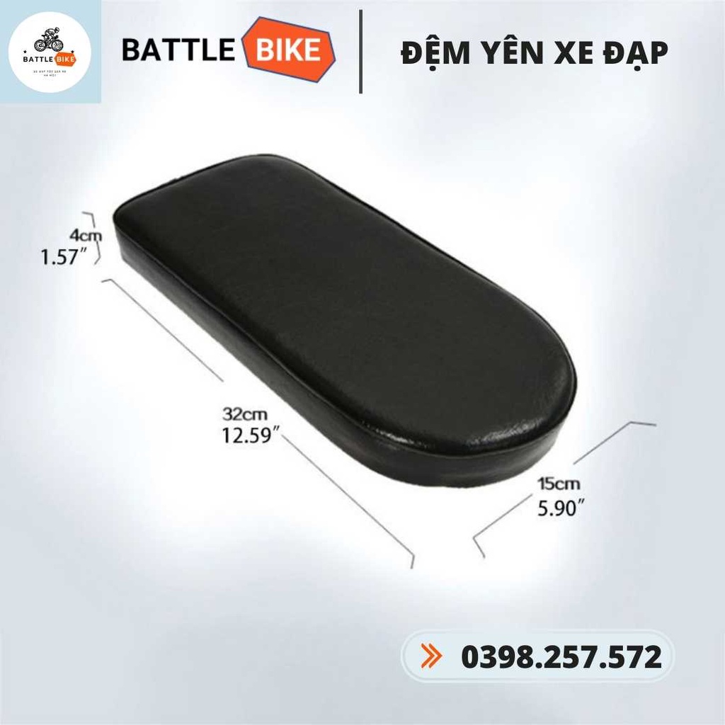 ĐỆM LÓT GÁC BAGA XE ĐẠP CÓ CHỐT BẤM