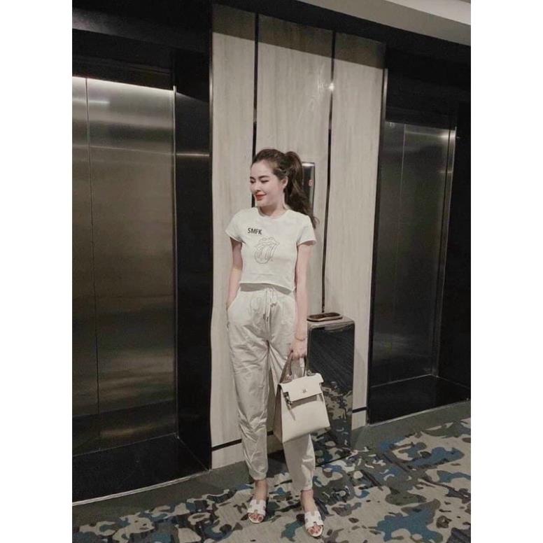Quần Đũi Nữ Joger Bo Gấu,Đũi dài Bo Gấu Nữ