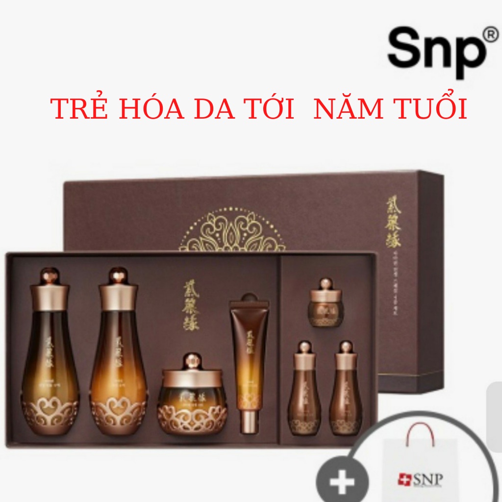 Bộ dưỡng chuyên sâu nhân sâm sâm đỏ SNP ZA- ARYEON Hàn Quốc
