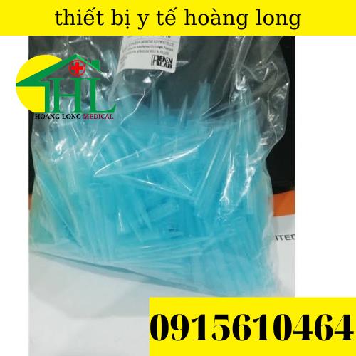[ Combo 50 Túi ] Đầu Côn Xanh Thường ( Không Khía) 1000ul Dùng Cho Gilson Pipette Túi 500 Cái