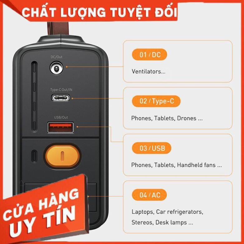 Bộ kích nguồn đa năng Baseus Reboost Jump Starter 1600A kiêm pin sạc dự phòng sạc nhanh 65W PD Type-C / USB