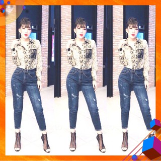 [Size Đại 30~36] Quần Jean Nữ 9 Tấc Bigsize Tôn Dáng Cực Xinh - Lưng Cao, Co Giãn Mạnh