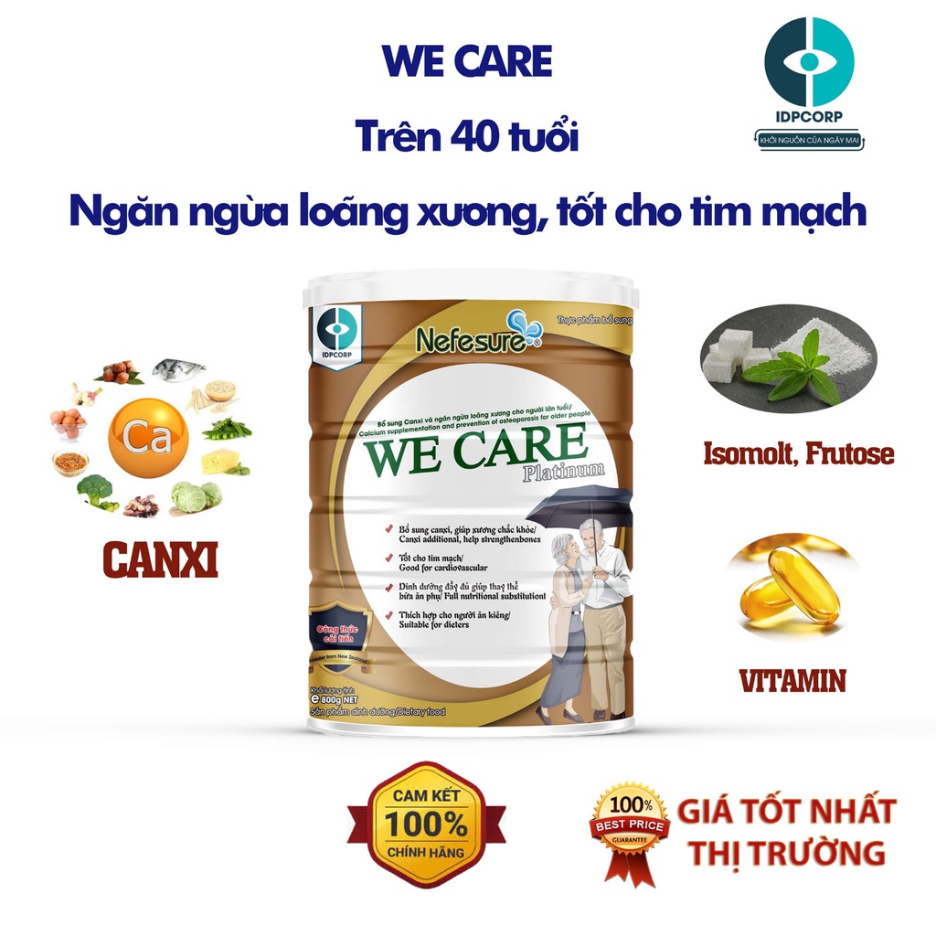 Sữa bột Nefesure We Care Platinum 800gr. Shop SuBo.