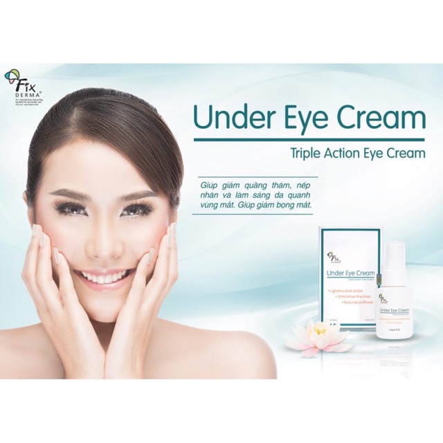 Kem chăm sóc vùng mắt Fixderma Under Eye Cream 20gr