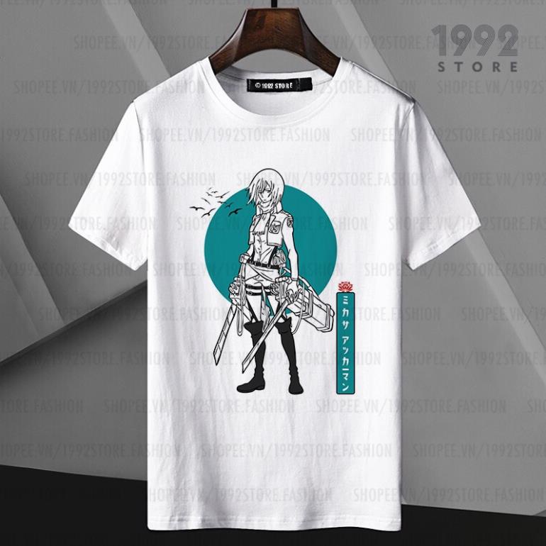 Áo thun Attack On Titan Mikasa  ngắn tay