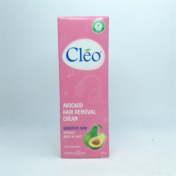 Tẩy lông Cleo Avocado da nhạy cảm hồng 50g