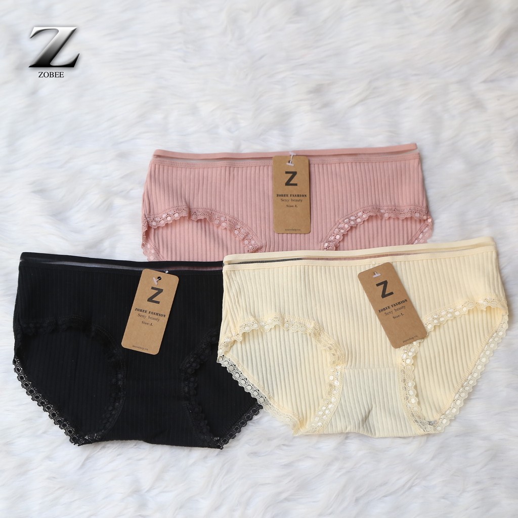 ZOBEE Combo 3 Quần lót nữ Cotton tăm tre kháng khuẩn QL8133C | BigBuy360 - bigbuy360.vn