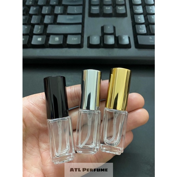 Chai chiết nước hoa thuỷ tinh 3ml vuông