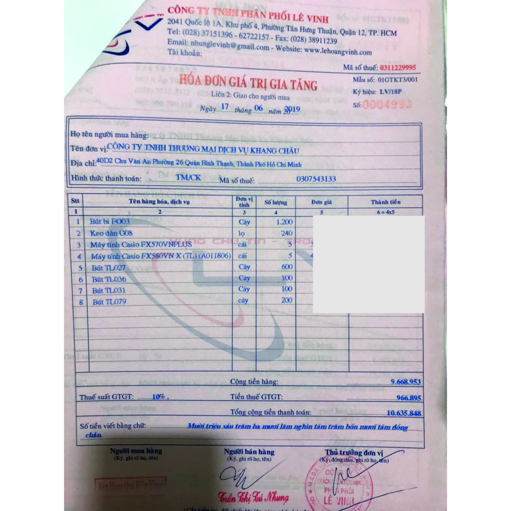 Bút bi Thiên Long TL-031 - 5 cây