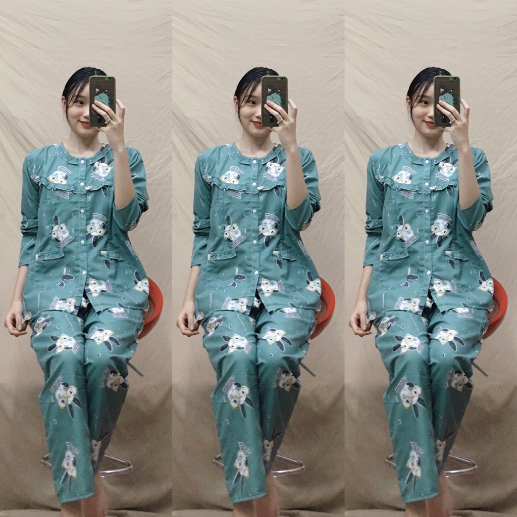 Bộ đồ thời trang sau sinh mặc nhà