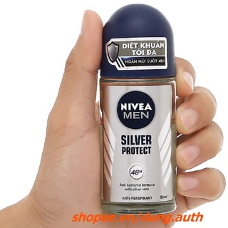 Lăn Khử Mùi Nivea Nam 50ml Phân Tử Bạc