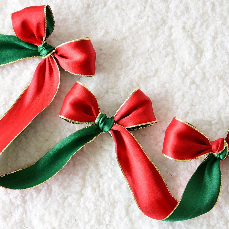 Cuộn Dây Ruy Băng 3.8cm * 2m Trang Trí Giáng Sinh