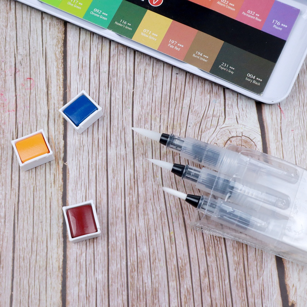 Bộ Bút Cọ Nước WaterBrush Set 3 Cây / Set 6 Cây