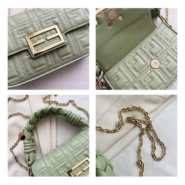 Túi Đeo Vai Hình Vuông Cỡ Nhỏ Thêu Họa Tiết Độc Đáo Thời Trang Cho Nữ