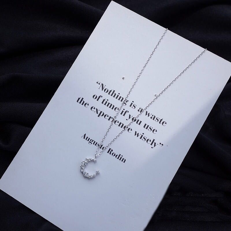 Vòng Cổ Mặt trăng khuyết Thiết Kế Thời Trang Dành Cho Nữ