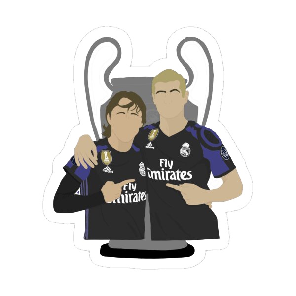 Bộ 34 sticker hình dán REAL MADRID, hình dán nón bảo hiểm, hình dán laptop