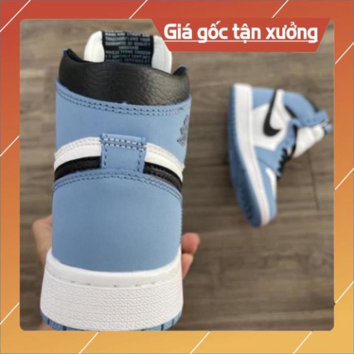 Giày Thể Thao Air Jd Xanh Móc Đen, Giày JD1 Cổ Cao Cao Nam