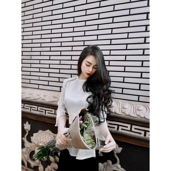 Bà Ba Trắng, Đỏ Chất Vải Lụa Tầm Không Lộ, dày đẹp,thấm hút tốt