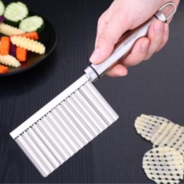 Dao thái lưỡi lượn inox sóng tạo hình củ quả IN0X  -giá sỉ