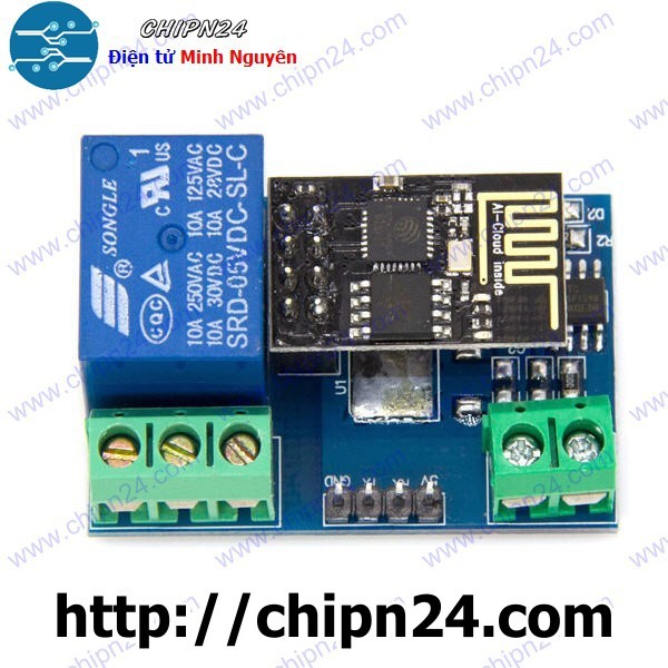 [1 CÁI] (A78) Module Wifi ESP8266 ESP-01 5V Relay V1