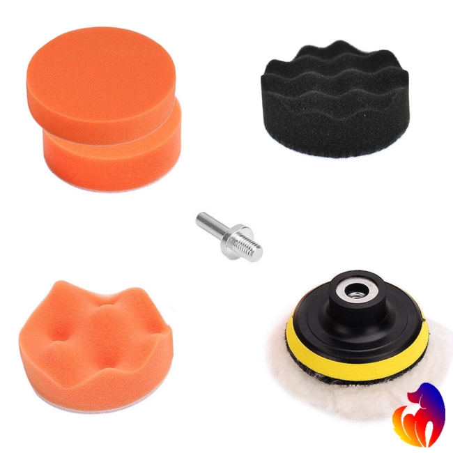Blackhole Bộ Xốp Đánh Bóng Xe Hơi 3/4/5 Inch M10 - Bộ 7 Cái